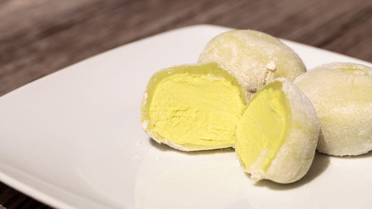 mochi z zieloną herbatą