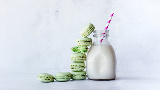 przepis na makaroniki matcha