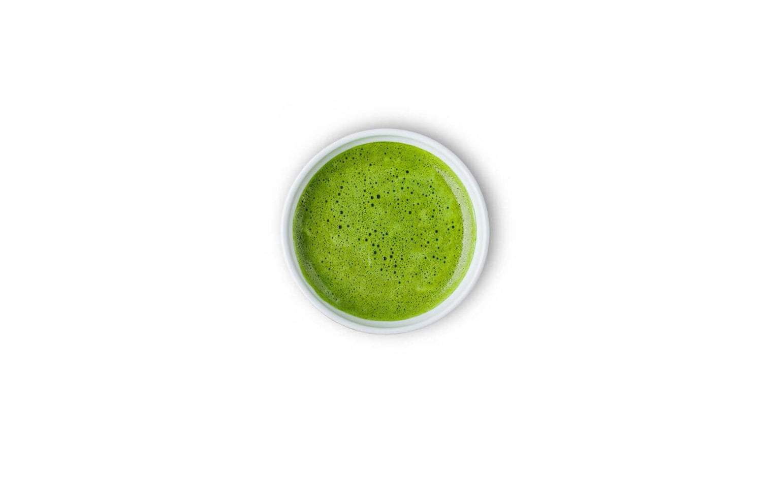 japoński proszek matcha latte w filiżance