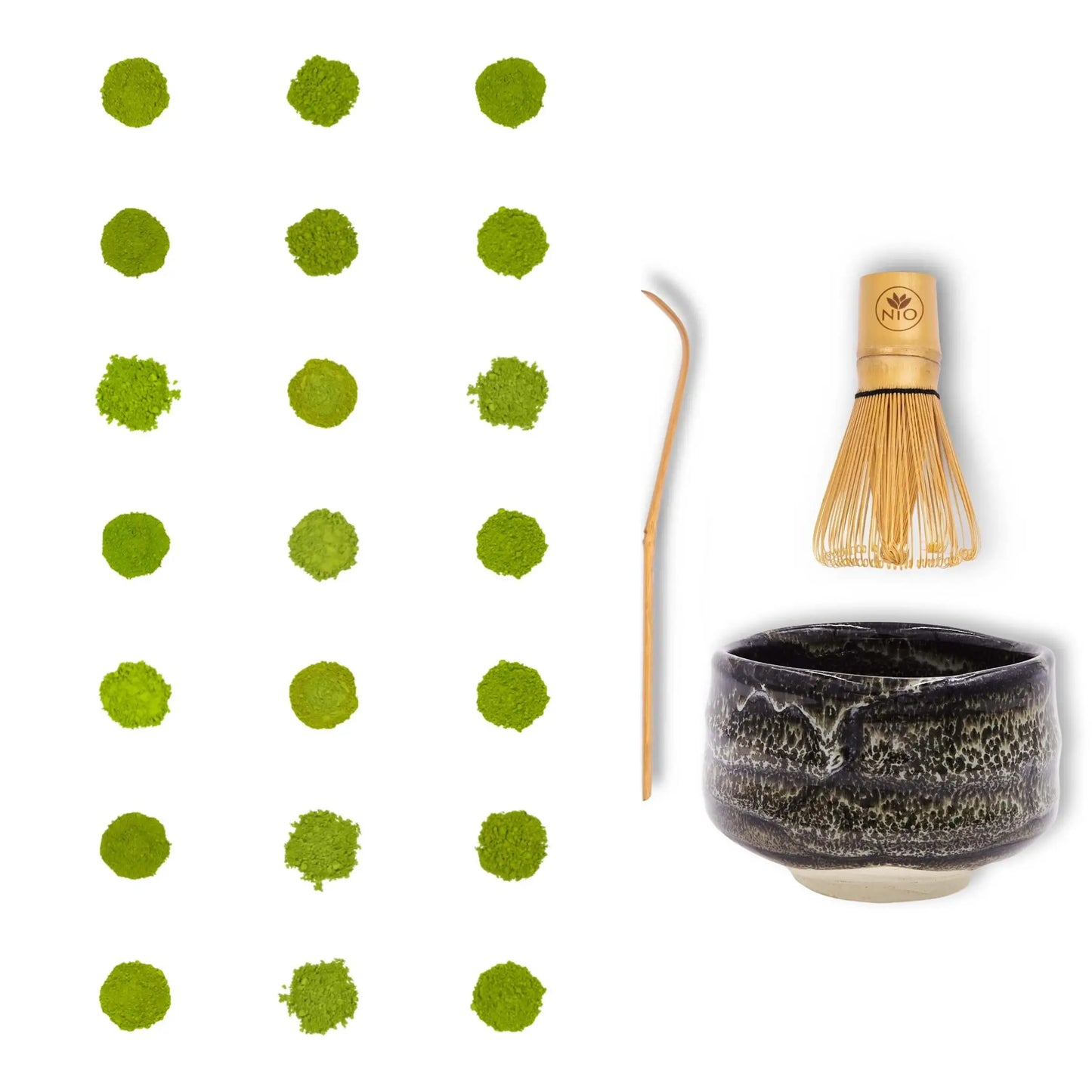 Matcha Tea Sampler 21 Pack with Matcha Whisk and Matcha Bowl