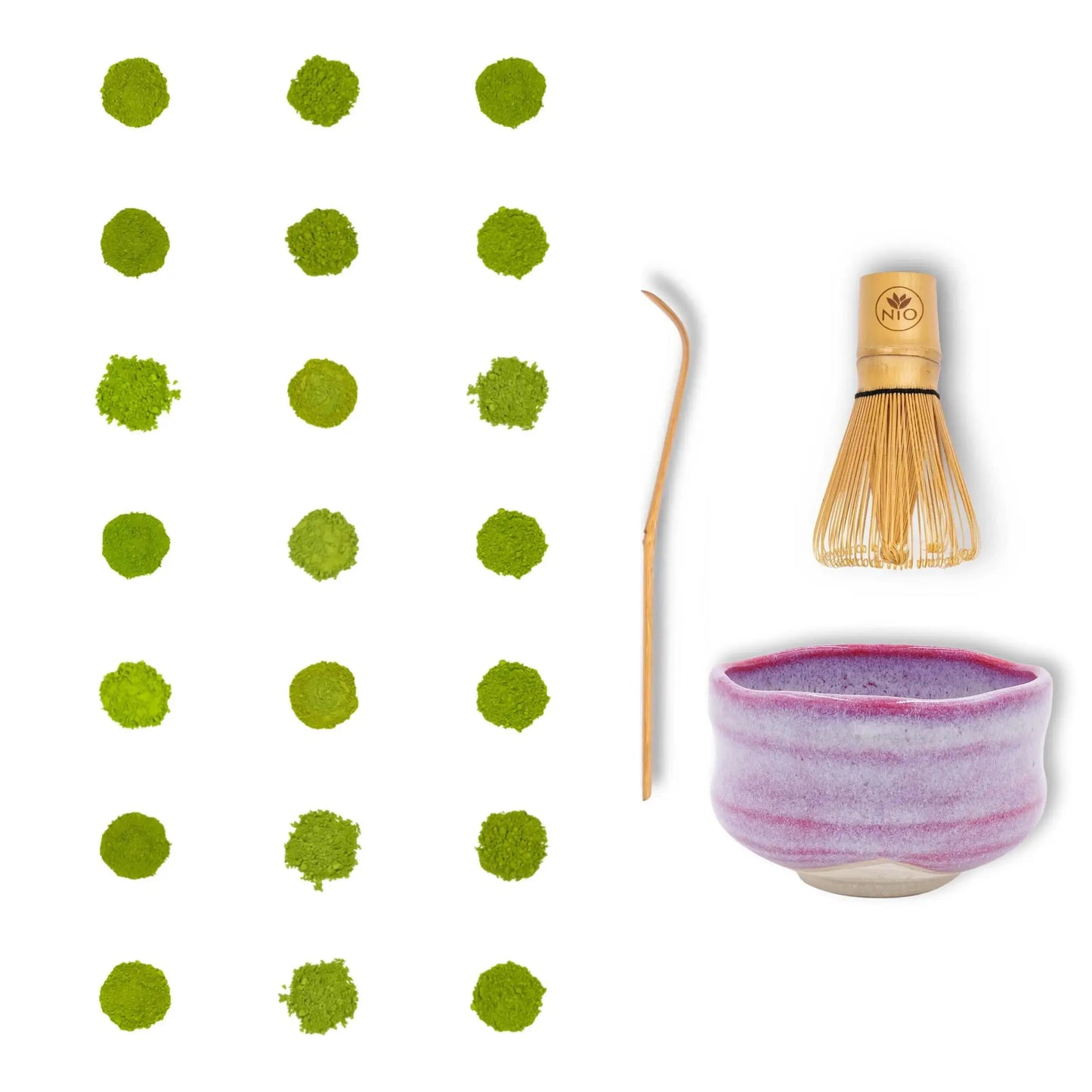 Matcha Tea Sampler 21 Pack with Matcha Whisk and Matcha Bowl