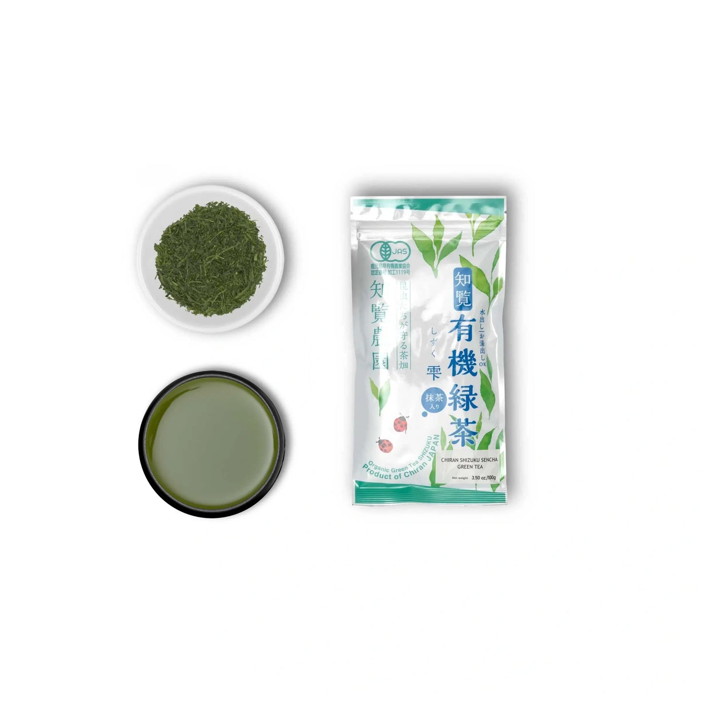 Sencha Shizuku z proszkiem Matcha