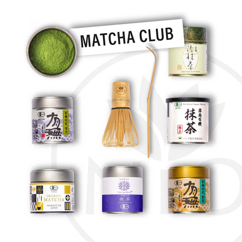 Miesięczny klub matchy z darmową Miotełka do matchy i Chashaku
