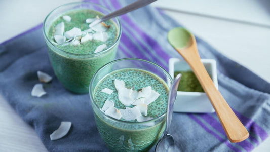 przepis na pudding z nasionami chia i matchą
