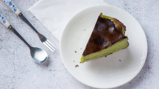 przepis na baskijski sernik matcha