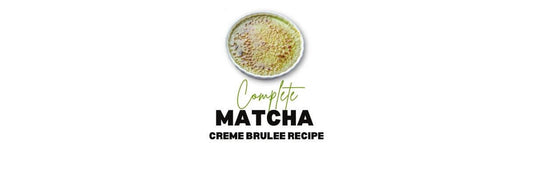 creme brulee z matchą